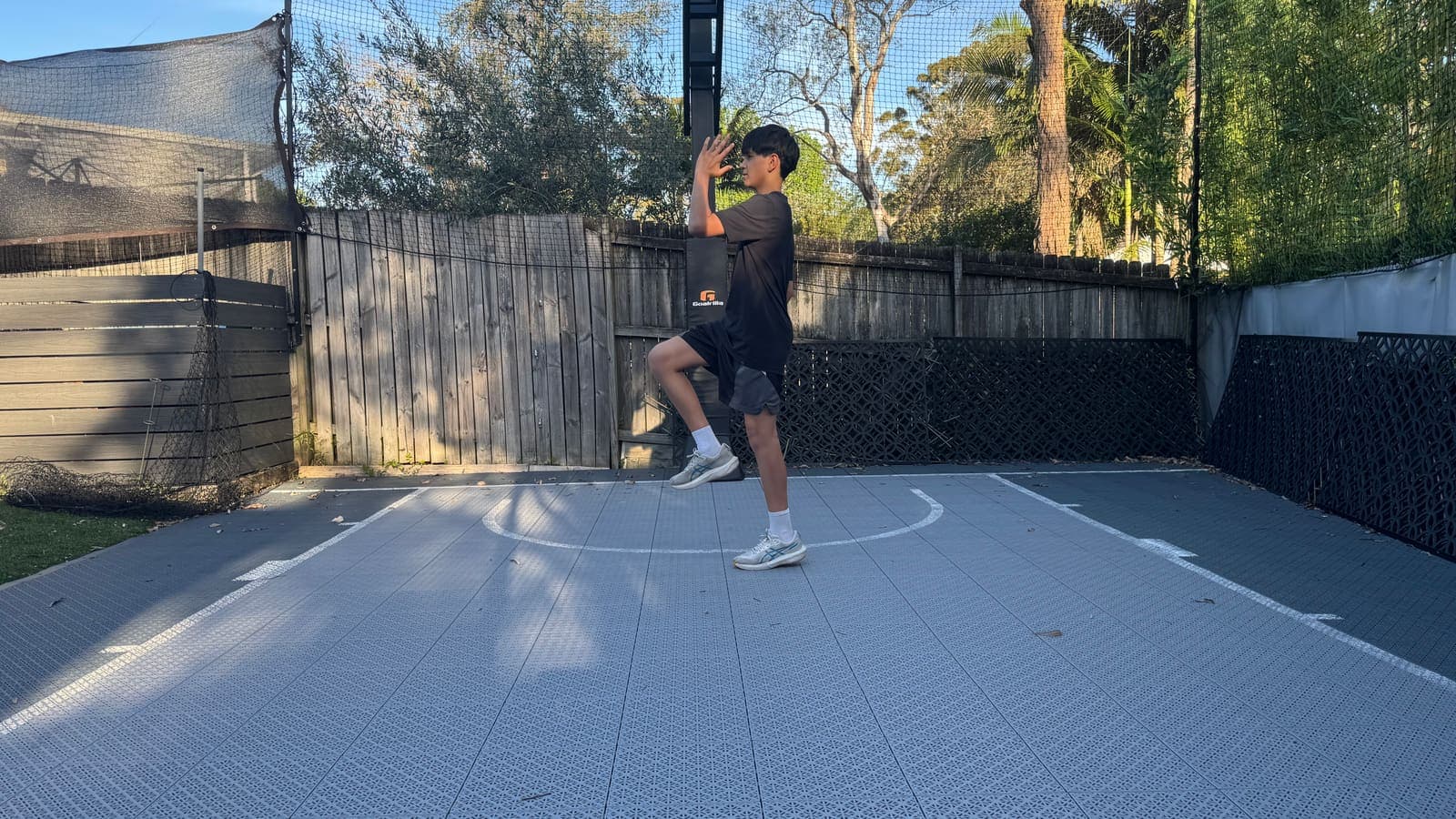 Ethan demonstrating ethan's exercise videos